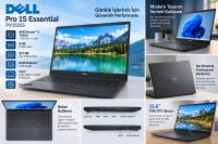 DELL PRO 15 ESSENTIAL PV15255 R5-7520U 8GB DDR5 512GB M2 NVME O/B UHD 15.6" FDOS